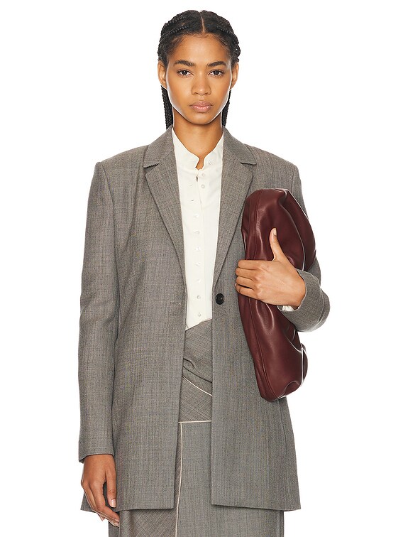 The Row Enny Jacket in Black & White | FWRD