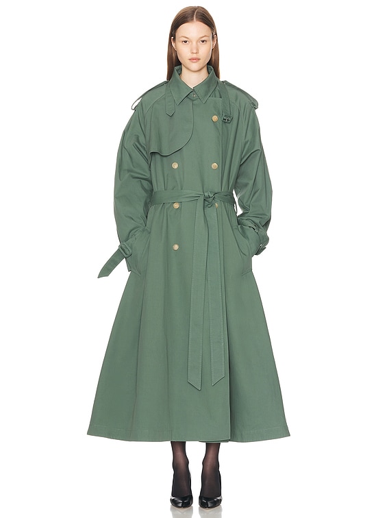 The Row Domeka Coat in Sage | FWRD