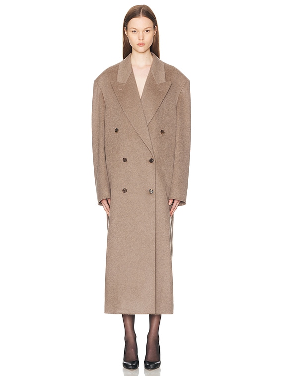【関税込み】the row HARISI' COAT Haris double-breasted wool coat in black - The Row | Mytheresa