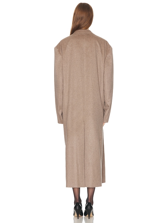【関税込み】the row HARISI' COAT Harisi cashmere coat in grey - The Row | Mytheresa