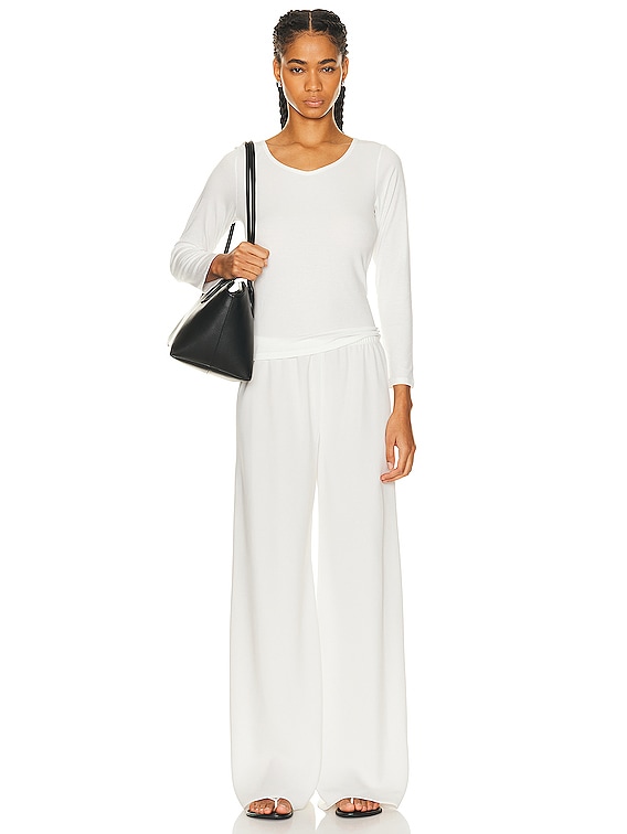 The Row Gala Pant in Off White FWRD