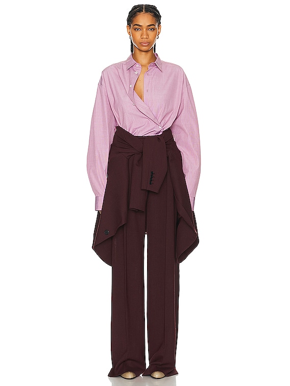 The Row Antone Pant in Burgundy | FWRD