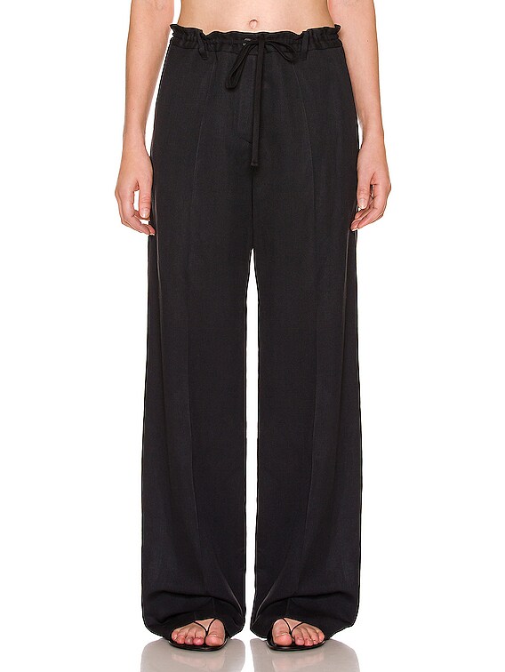 The Row Dandy Pant in Black | FWRD