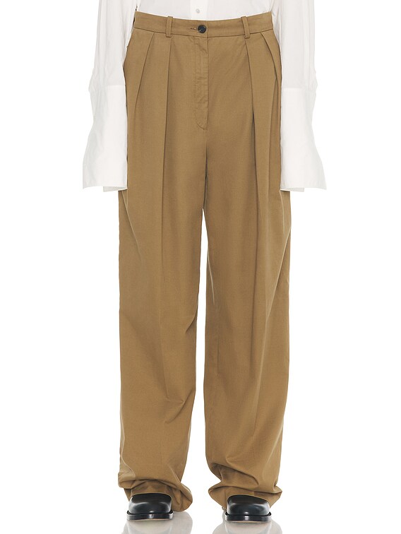 The Row Igor Pant in Dark Sand | FWRD