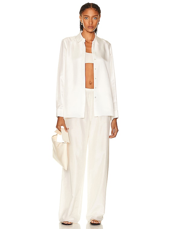 The Row Andres Pant in Natural White | FWRD