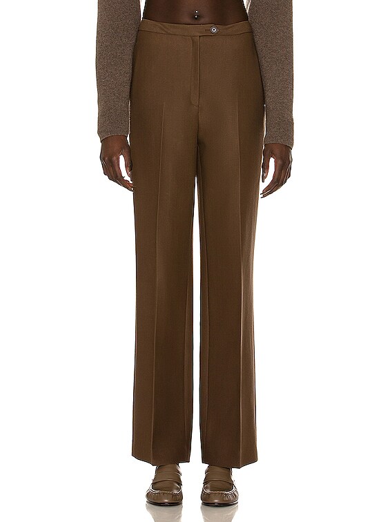 Buy Wardrobe Beige Tapered Trousers from Westside