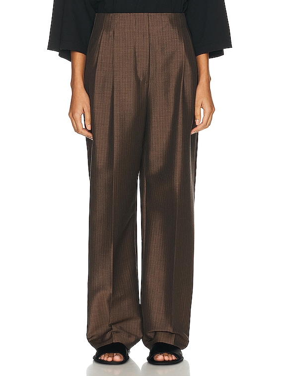 The Row LONAN パンツ - Dark Beige | FWRD
