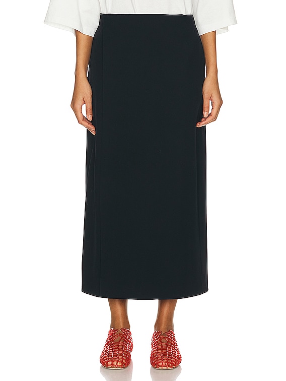 【送料&関税込】The Row Kavi Skirt THE ROW Kavi wool wrap midi skirt | NET-A-PORTER
