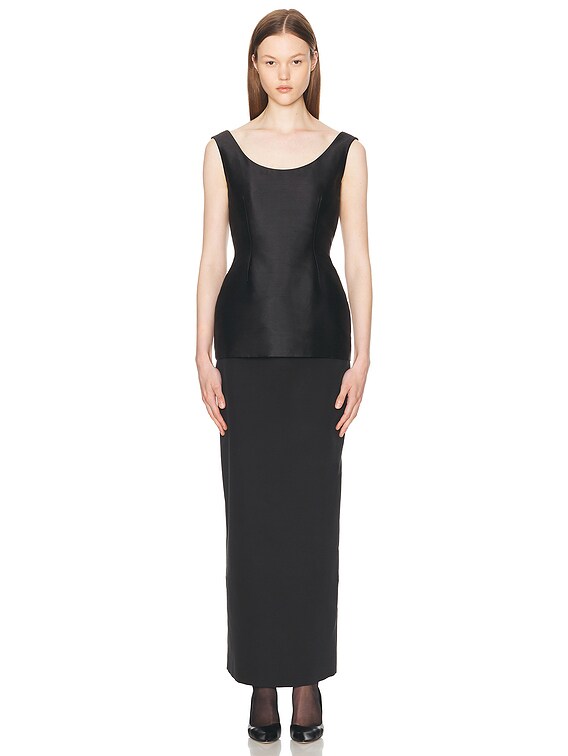 （セレブ御用達）The Row Bartelle ウールマキシスカート The Row Bartelle Skirt in Black | FWRD