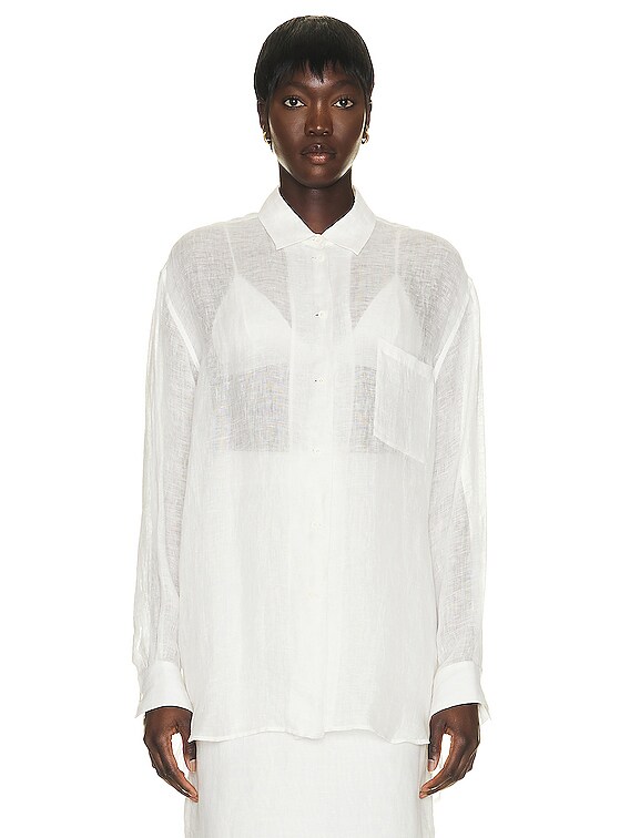 The Row Brant Shirt in Ivory | FWRD