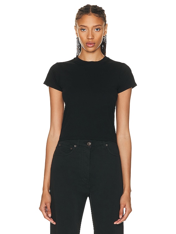 The Row Tommy Top in Black | FWRD