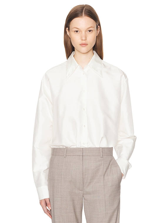 The Row Parave Shirt in Off White | FWRD