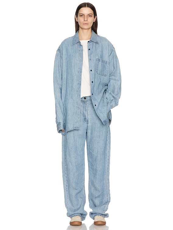 The Row Nesson Shirt in Bleached | FWRD