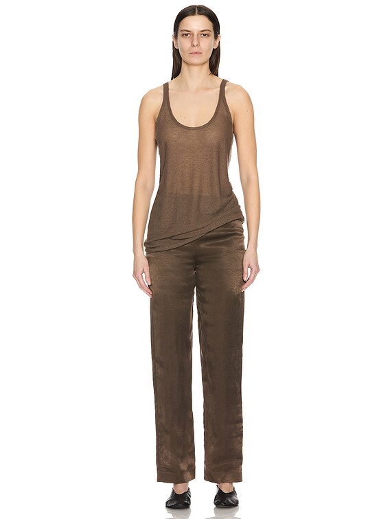 The Row Kazu Top in Khaki | FWRD