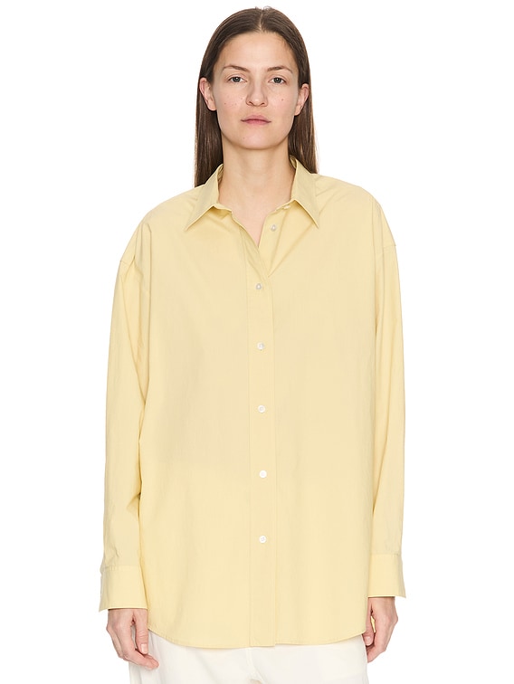 The Row Millerina Shirt in Pale Yellow | FWRD