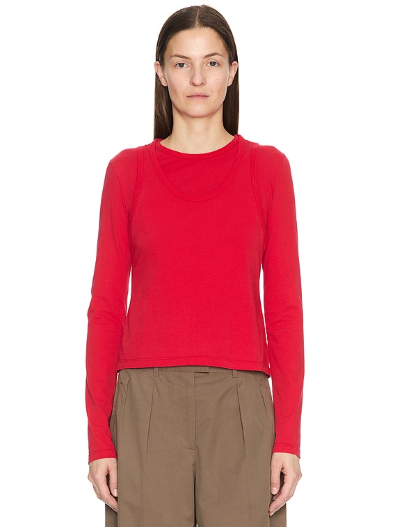 The Row Seruni Top in Red | FWRD