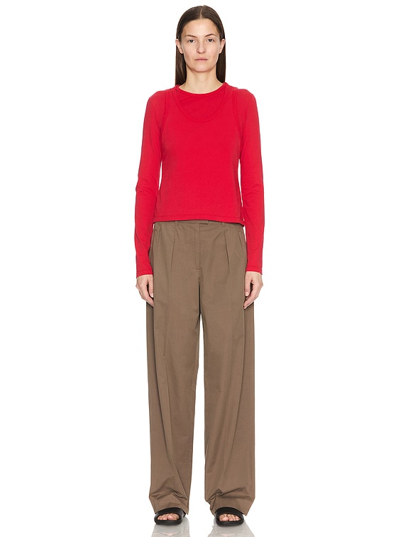 The Row Seruni Top in Red | FWRD