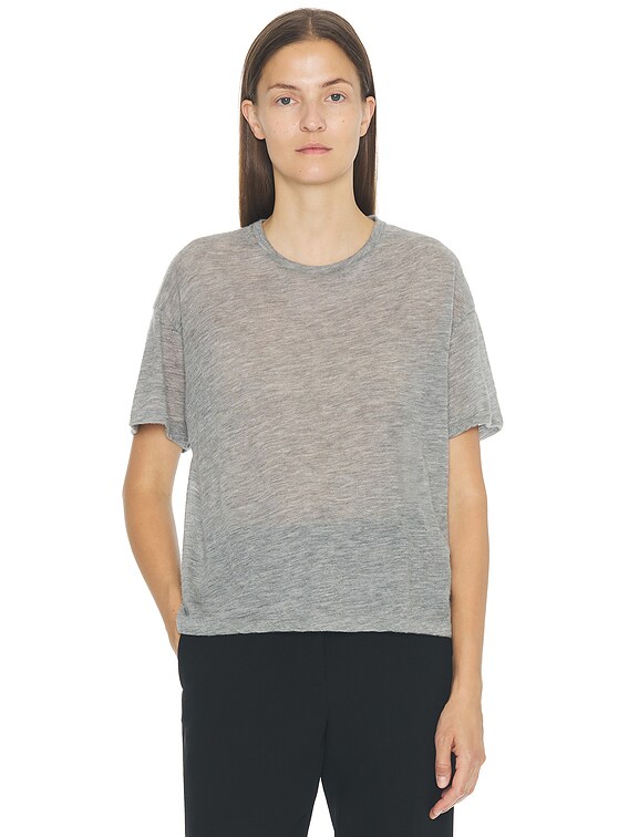 【新品未使用】THE ROW LEOND TOP The Row Lila Top in Grey Melange | FWRD