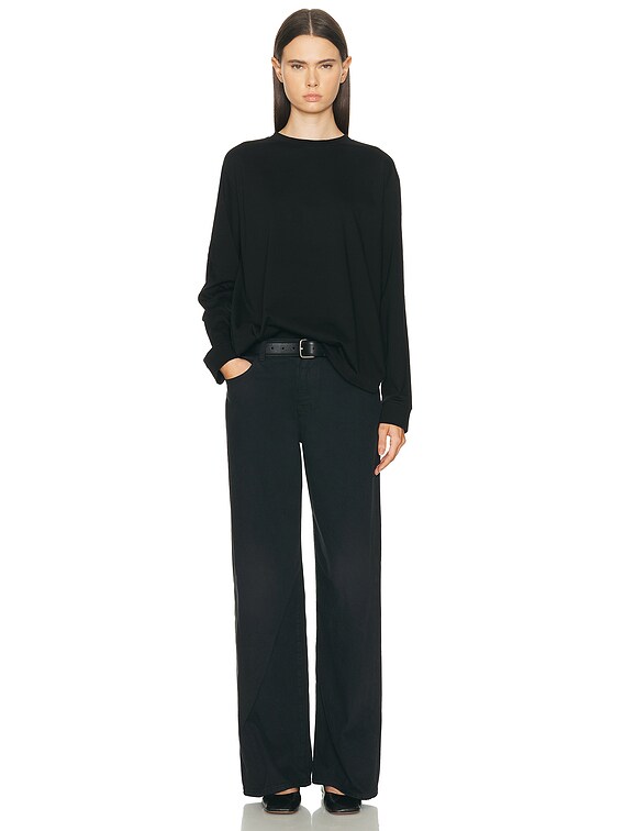 The Row Ciles R Top in Black | FWRD