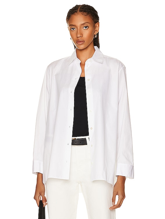 The Row Sisilia Shirt in Optic White FWRD