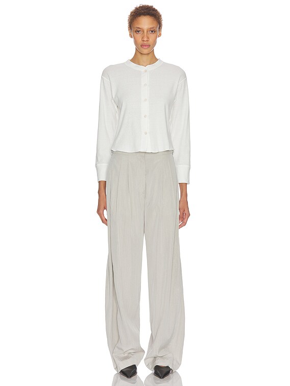 The Row Gano Top in White | FWRD