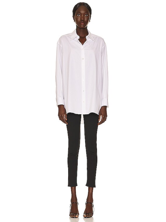 The Row Luka Shirt in Optic White | FWRD