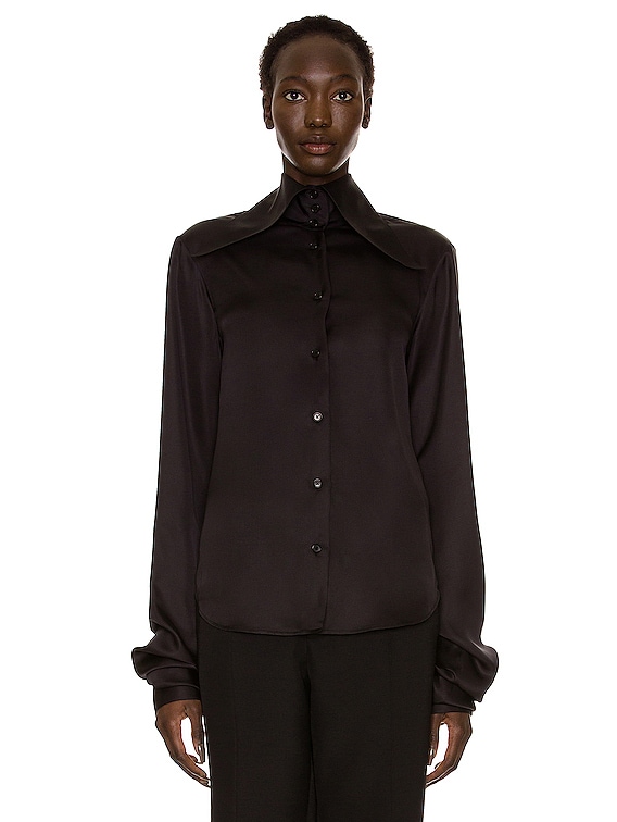The Row Ace Shirt in Black | FWRD