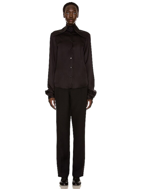 The Row Ace Shirt in Black | FWRD