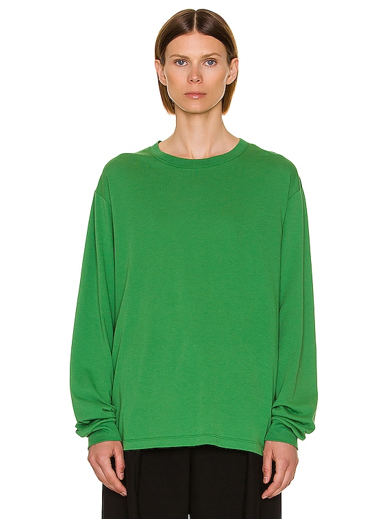 The Row Ciles Top in Green | FWRD