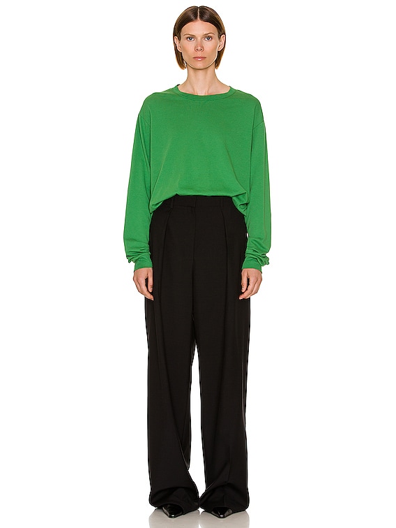 The Row Ciles Top in Green | FWRD