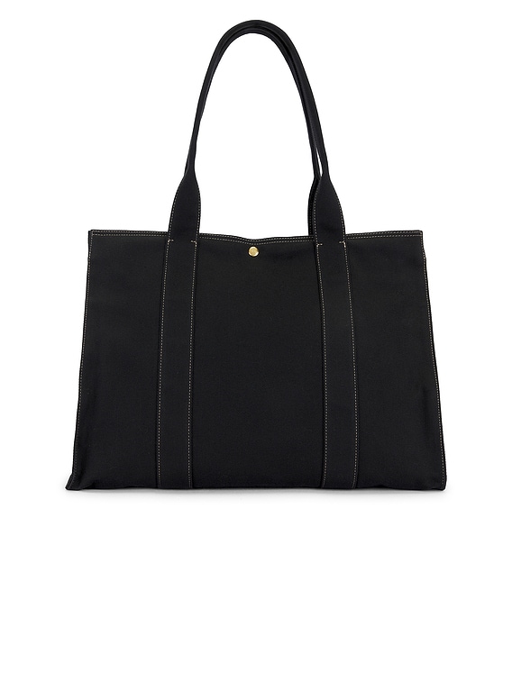 The Row Sisal Shoulder Bag in Black ANG | FWRD The Row Sisal Shoulder Bag in Black ANG | FWRD