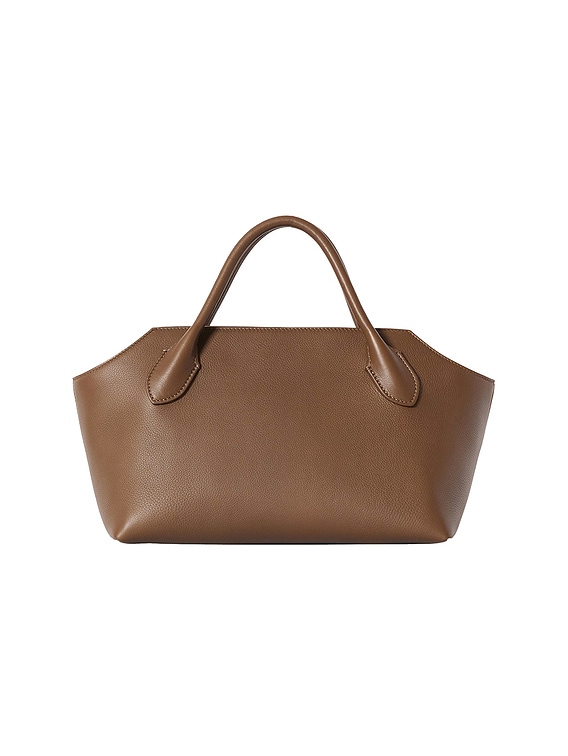 The Row 布バレリーナ 38 The Row Terrasse Bauletto Bag in Tawny Brown ANS | FWRD
