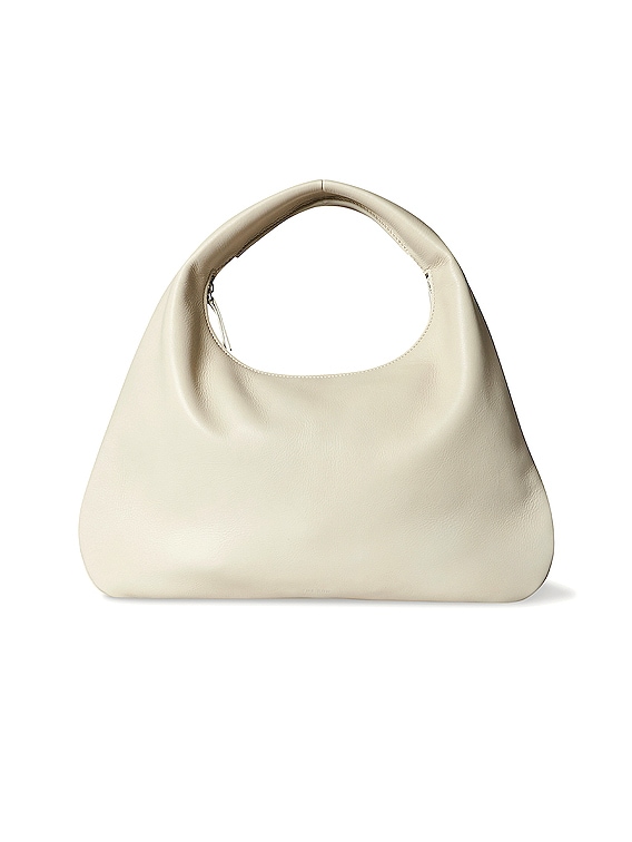 The Row Small Everyday Grain Leather Shoulder Bag in Ivory | FWRD