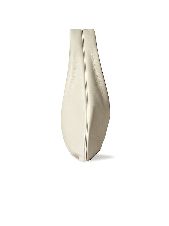 The Row Everyday Small Textured-leather Shoulder Bag In Ivory