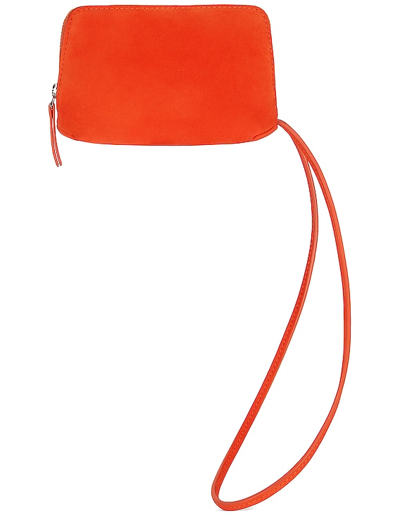 The Row Owen Pouch in Orange PLD FWRD