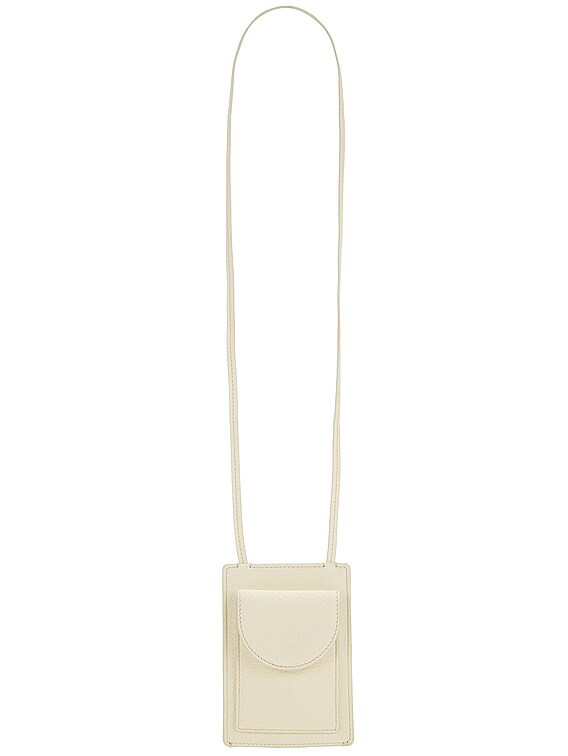 The Row Annette Keychain Pouch in Milk LG | FWRD