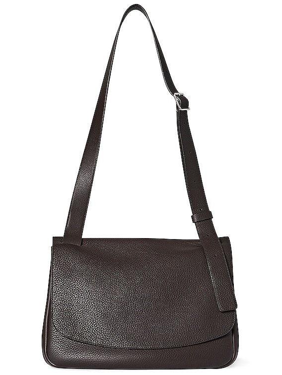 The Row Small Mail Leather Bag in Mocha FWRD