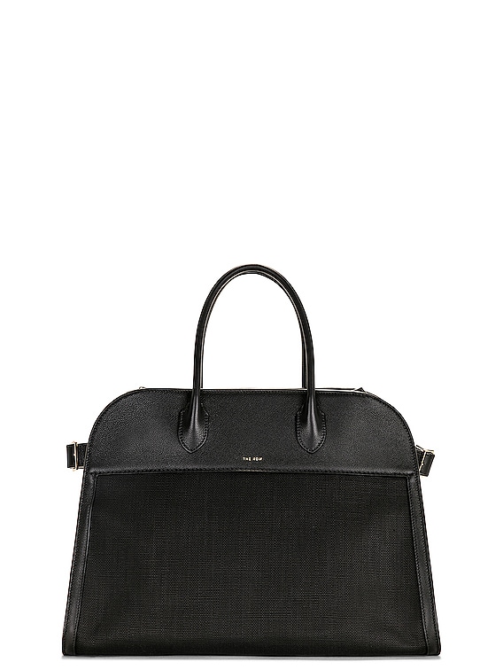 The Row Soft Margaux 15 Bag in Black Black Shg FWRD