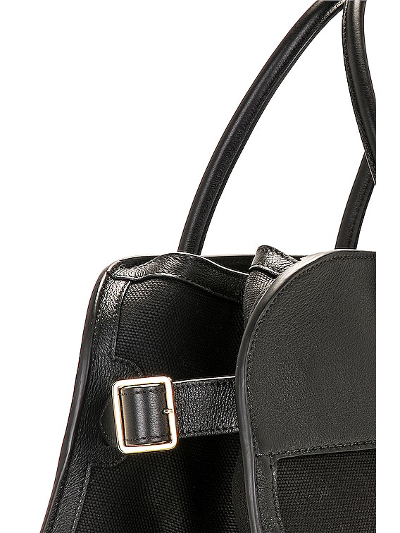 The Row Soft Margaux 15 Bag in Black Black Shg FWRD