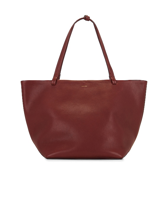 The Row Park Tote Three Tote Bag in Cognac SHG | FWRD