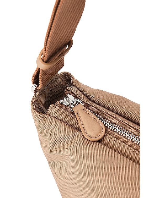 The Row Slouchy Banana Nylon Shoulder Bag In Dune Pld