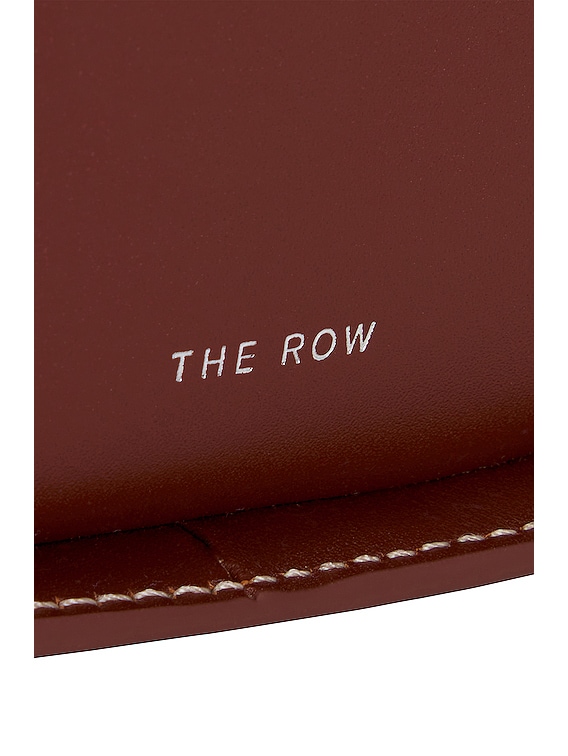 The Row Half Moon Bag in Cherry Wood PLD FWRD