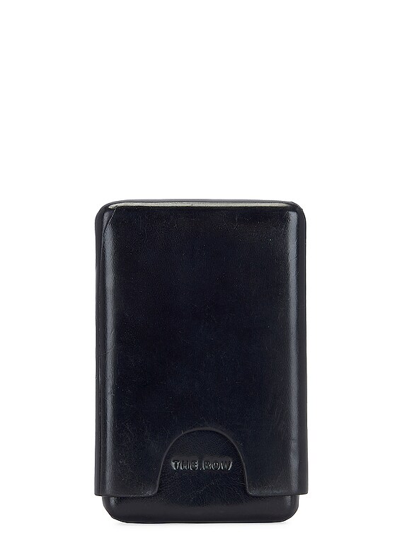 The Row Boxy Card Case in Black | FWRD