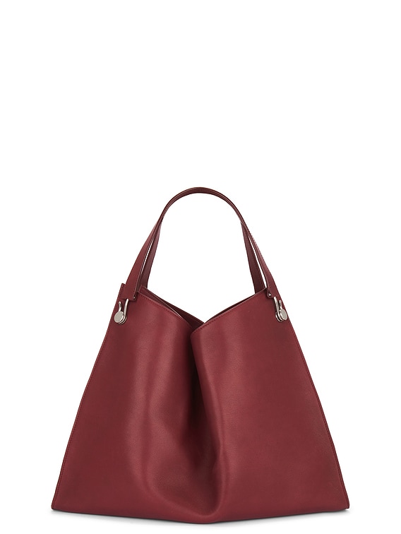 【THE ROW】Alexia レザーバッグ THE ROW Polished Saddle Calfskin Small Alexia Bag Black
