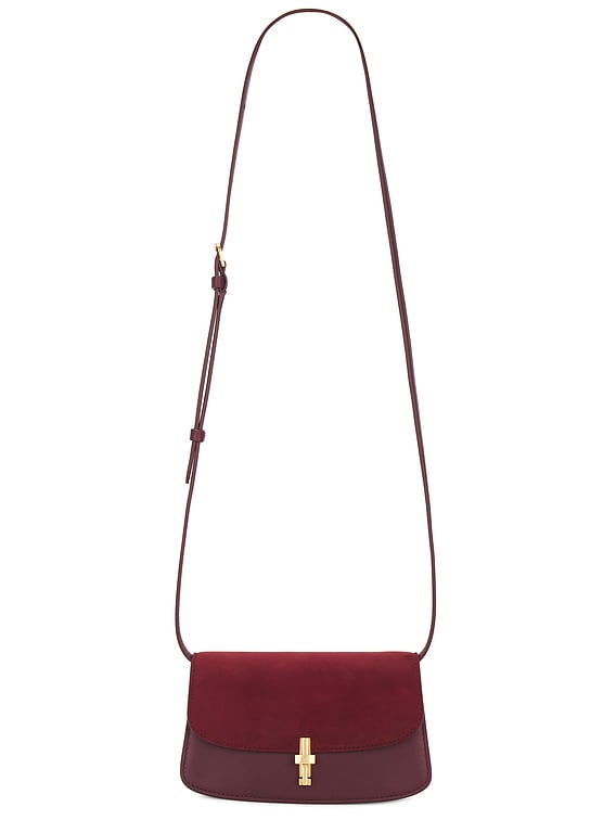 【国内発送】THE ROW ショルダーバッグ Sofia mini leather bag The Row Sofia Bag in Syram Red & Chianti | FWRD
