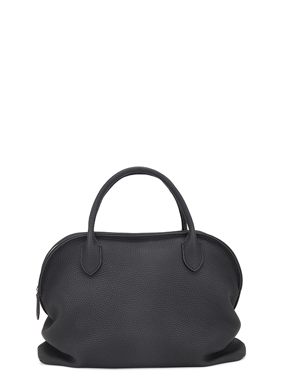 すぐ届く！ [THE ROW] Agnes レザー トート バッグ The Row Agnes Bag in Black ANS | FWRD
