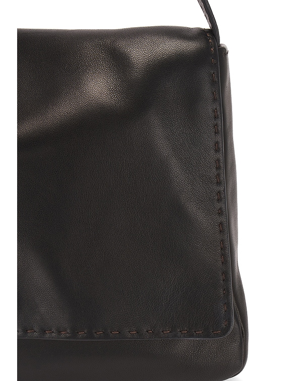 The Row Nuance Hobo Bag in Black ANS | FWRD