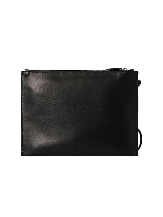 THE ROW EW CIRCLE POUCH （ダークブラウン） The Row Circle Pouch 2 in Burgundy | FWRD