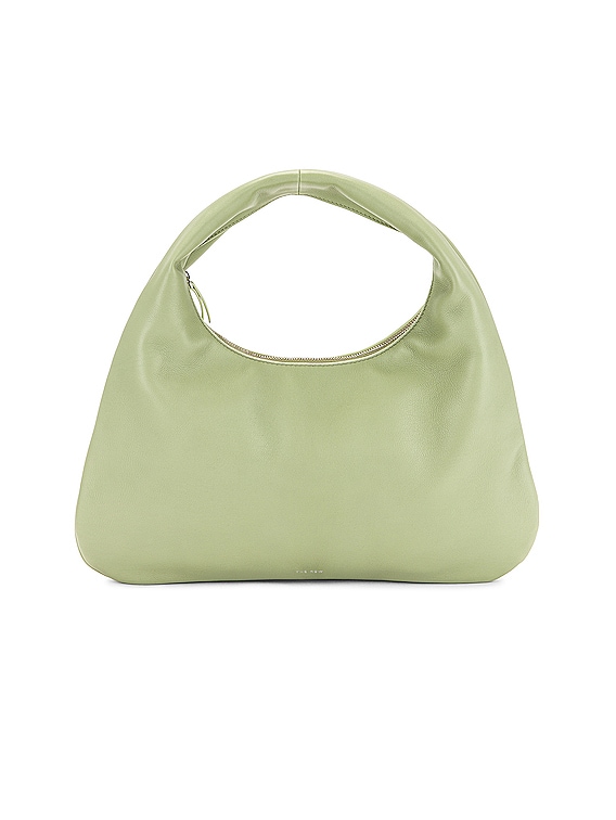 The Row Everyday Textured-leather Shoulder Bag - Green - ShopStyle