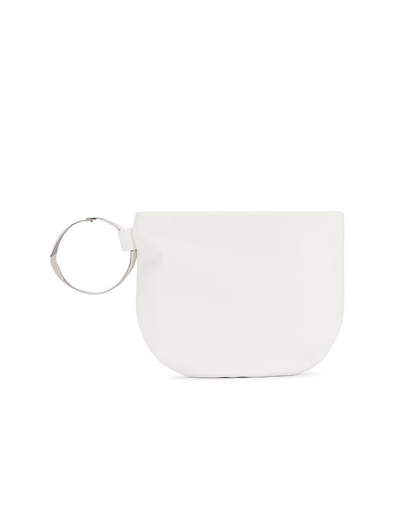★国内発送★【THE ROW】Square Bracelet Clutch Square Bracelet leather clutch in brown - The Row | Mytheresa